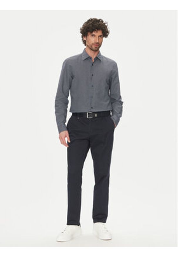 BOSS Koszula C-Hal 50539532 Granatowy Casual Fit. Okazja: na co dzień. Kolor: niebieski. Materiał: bawełna. Styl: casual