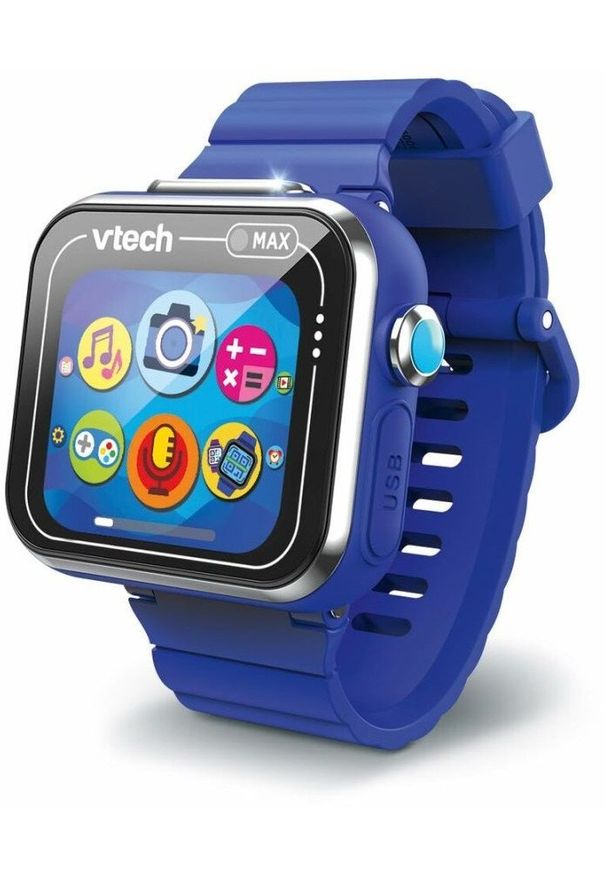 VTECH - Vtech Zegarek Dziecięcy Vtech Kidizoom Smartwatch Max 256 MB Interaktywny Niebieski. Rodzaj zegarka: smartwatch. Kolor: niebieski