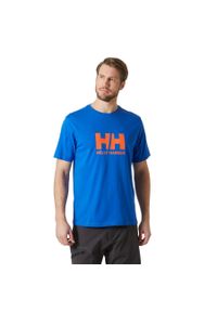 Koszulka męska Helly Hansen Logo 2.0. Kolor: niebieski. Sport: turystyka piesza