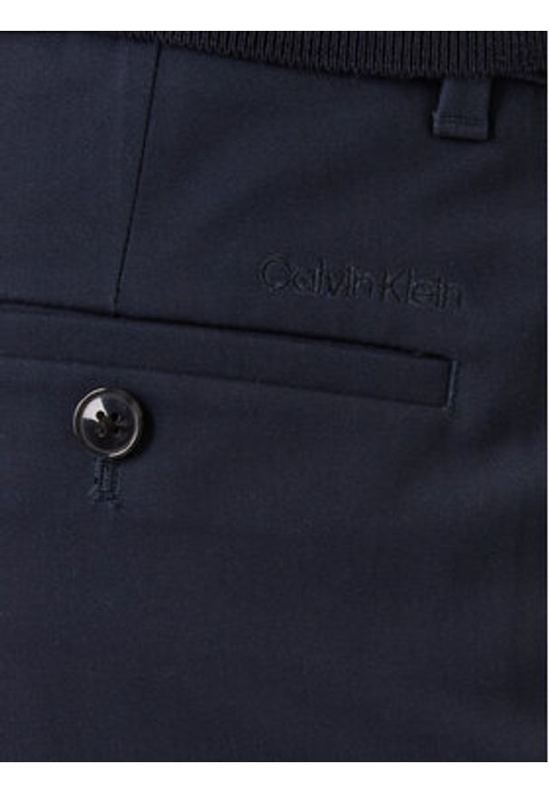 Calvin Klein Szorty materiałowe LV04LF622G Granatowy Slim Fit. Kolor: niebieski. Materiał: bawełna