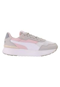 Buty Młodzieżowe Puma R78 Voyage. Zapięcie: sznurówki. Kolor: szary, wielokolorowy. Materiał: materiał. Szerokość cholewki: normalna. Sport: turystyka piesza