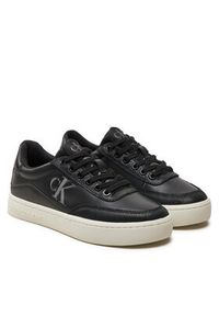 Calvin Klein Sneakersy Classic YW0YW01585 Czarny. Kolor: czarny. Materiał: skóra
