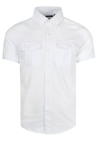 Sportowa Koszula Brave Soul - Biała. Kolor: biały. Materiał: bawełna, poliester. Styl: sportowy #1