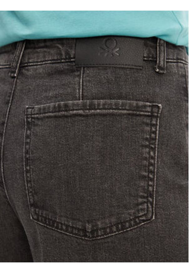 United Colors of Benetton - United Colors Of Benetton Jeansy 4TUT574X5 Szary Wide Leg. Kolor: szary