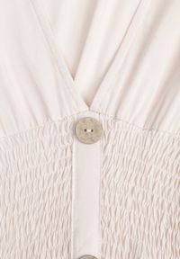 Born2be - Beżowa Sukienka z Wiskozy Heeny. Okazja: na co dzień, na randkę. Kolor: beżowy. Materiał: wiskoza. Wzór: aplikacja, gładki. Sezon: lato. Styl: casual. Długość: maxi #8