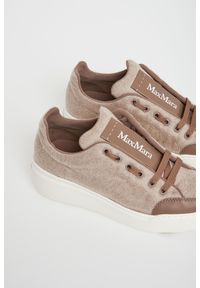 Max Mara Accessori - Sneakersy damskie z hydrofobowego kaszmiru Maxiws MAX MARA ACCESSORI. Materiał: kaszmir #4