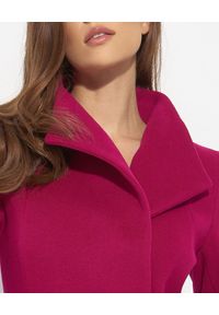 CINZIA ROCCA - Kaszmirowy płaszcz w kolorze fuksji. Kolor: różowy, wielokolorowy, fioletowy. Materiał: kaszmir #7