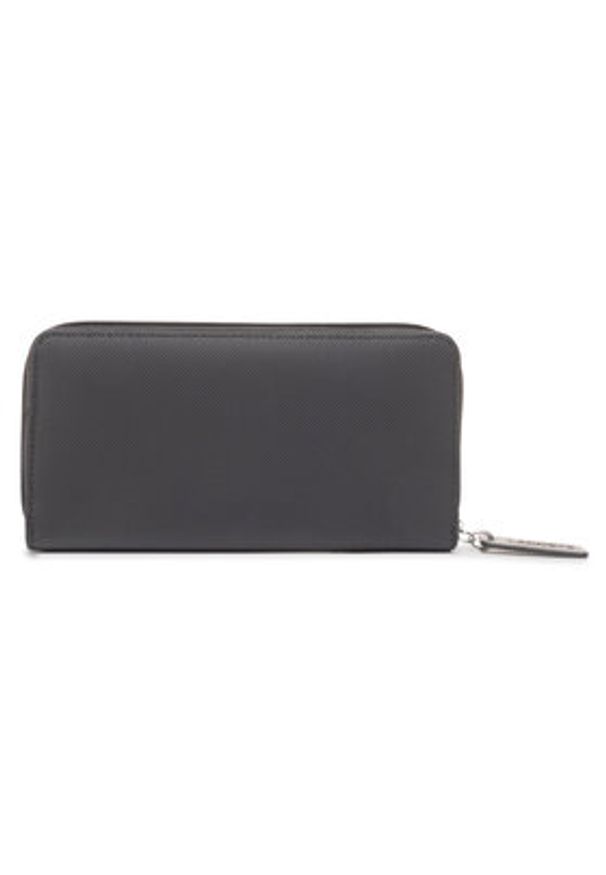 Lacoste Portfel L Zip Wallet NF2900PO Czarny. Kolor: czarny. Materiał: skóra