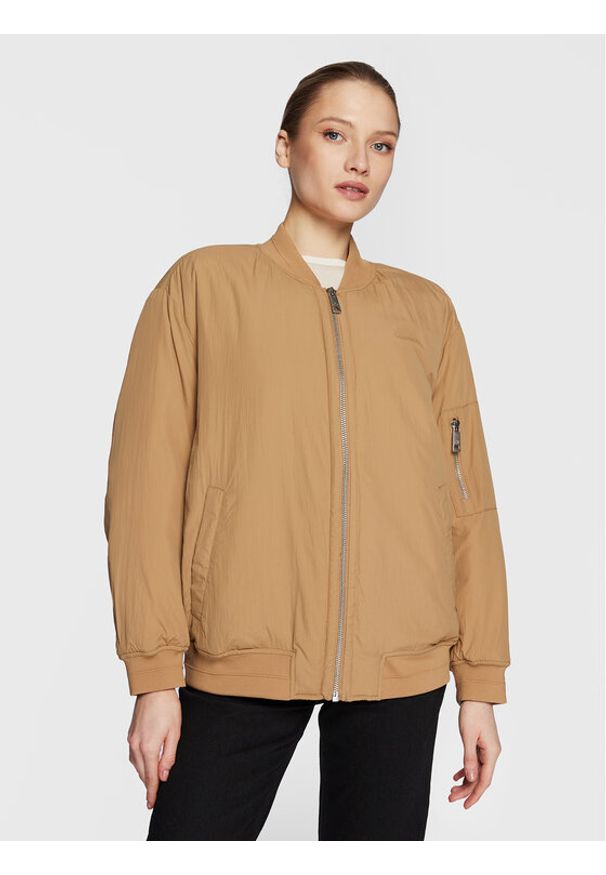Calvin Klein Kurtka bomber K20K205001 Brązowy Relaxed Fit. Kolor: brązowy. Materiał: syntetyk