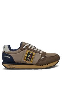 Sneakersy Aeronautica Militare. Kolor: niebieski