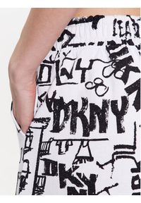DKNY Szorty piżamowe YI3522629 Biały Regular Fit. Kolor: biały. Materiał: bawełna