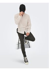 Only & Sons Chinosy 22022911 Szary Tapered Fit. Kolor: szary. Materiał: syntetyk #7