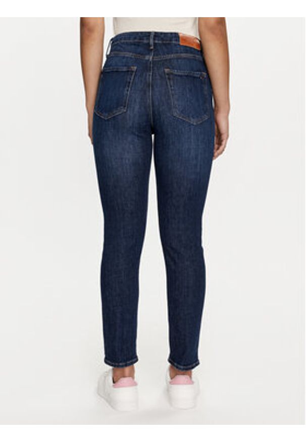 TOMMY HILFIGER - Tommy Hilfiger Jeansy WW0WW42204 Granatowy Slim Fit. Kolor: niebieski