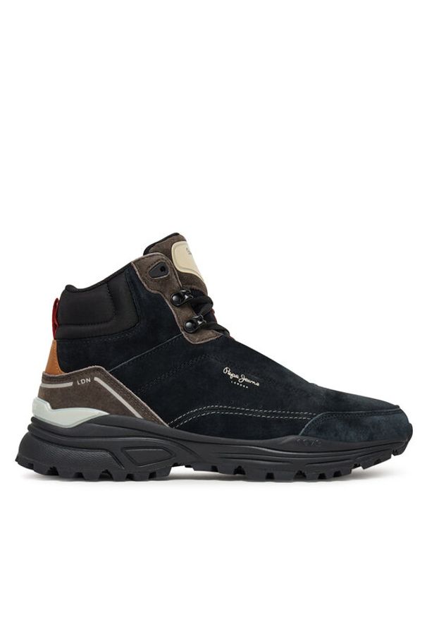 Pepe Jeans Sneakersy Darren Boot M PMS600011 Czarny. Kolor: czarny. Materiał: zamsz, skóra