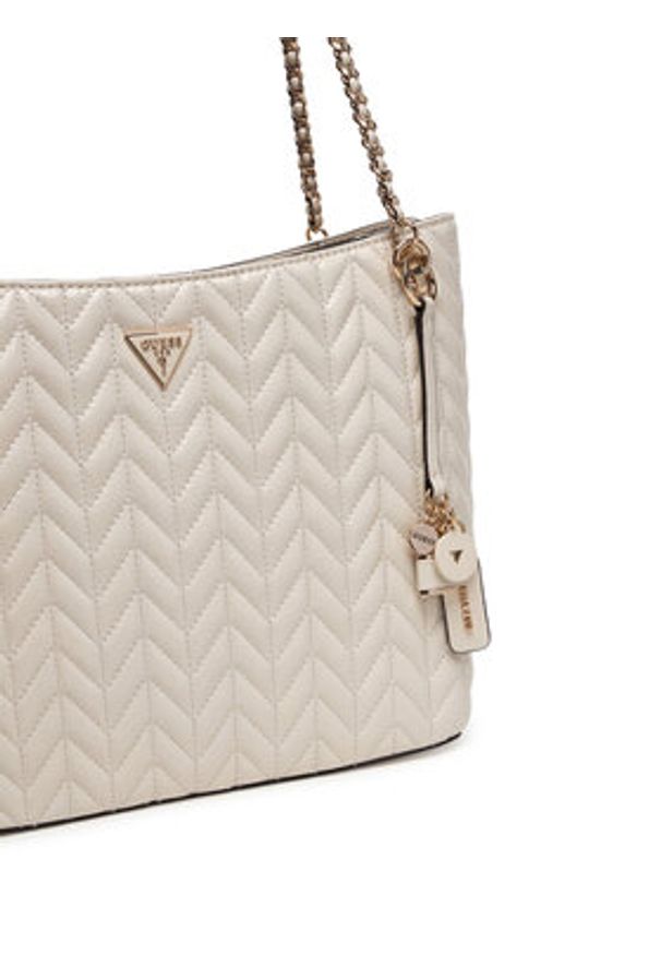 Guess Torebka Cheryl HWTQ97 20220 Écru. Kolor: kremowy. Materiał: skórzane