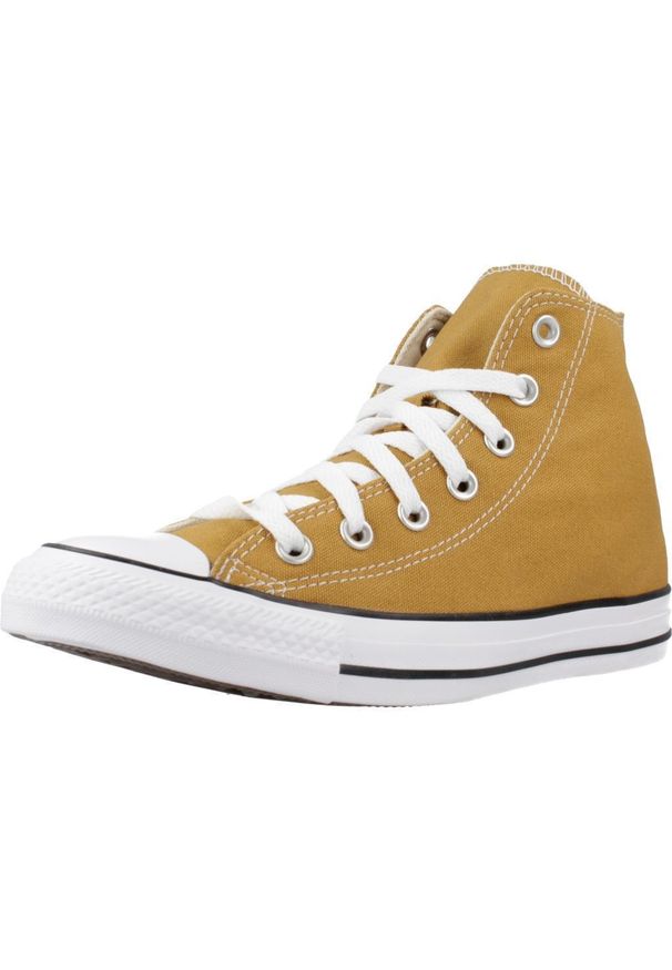 Tenisówki Converse Model Chuck Taylor All Star Hi Kolor Brązowy. Kolor: brązowy, wielokolorowy, żółty. Materiał: tkanina. Model: Converse All Star