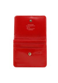 Wittchen - Damski portfel skórzany mini. Kolor: czerwony. Materiał: skóra #3