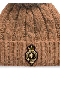 Lauren Ralph Lauren - LAUREN RALPH LAUREN Czapka 454P04455002 Beżowy. Kolor: beżowy. Materiał: materiał, poliester #3