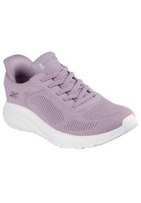 skechers - Damskie BOBS SQUAD CHAOS CURRENT MUSE Slip-On Lawenda. Zapięcie: bez zapięcia. Kolor: niebieski. Materiał: materiał