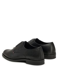 TOMMY HILFIGER - Tommy Hilfiger Półbuty Core Hilfiger Leather Shoe FM0FM05375 Czarny. Kolor: czarny. Materiał: skóra