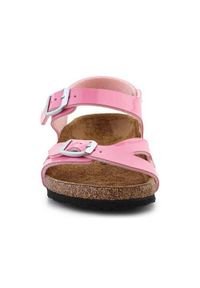 Buty do chodzenia damskie Birkenstock Rio. Kolor: różowy. Materiał: syntetyk, materiał. Sport: turystyka piesza