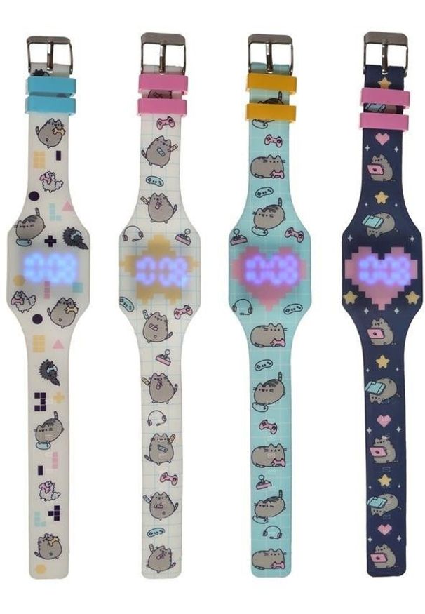 Puckator - Zegarek cyfrowy silikonowy Pusheen mix EDUKAMP. Rodzaj zegarka: cyfrowe