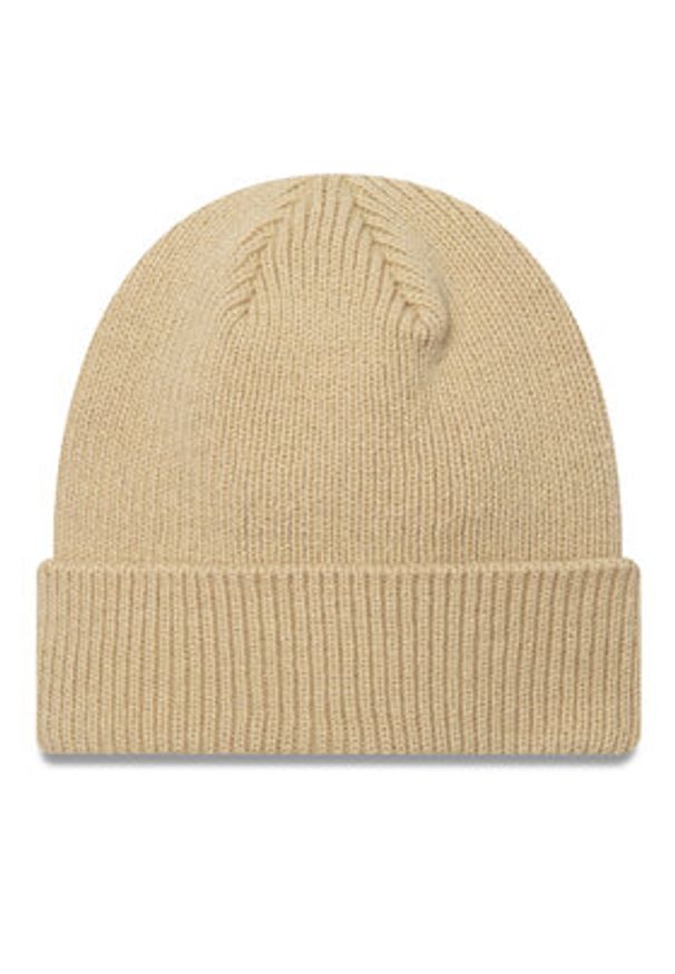 New Era Czapka Wool Cuff Knit Beanie 60424812 Beżowy. Kolor: beżowy. Materiał: materiał, akryl