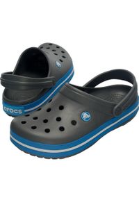 Chodaki Crocs Crocband. Kolor: biały, wielokolorowy, niebieski, szary. Materiał: syntetyk, materiał