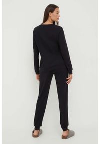Emporio Armani Underwear piżama damska kolor czarny. Kolor: czarny. Materiał: materiał, dzianina #4
