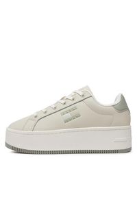 Tommy Jeans Sneakersy Tjw Flatform Ess EN0EN02518 Écru #2