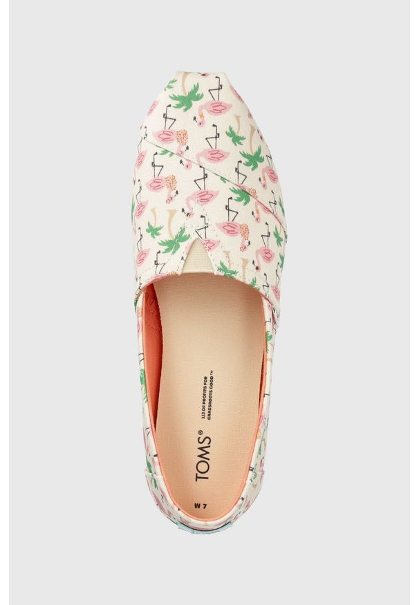 Toms espadryle Alpargata. Materiał: materiał. Obcas: na obcasie. Wysokość obcasa: niski