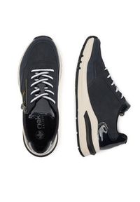 Rieker Sneakersy M6601-14 Granatowy. Kolor: niebieski. Materiał: materiał #7