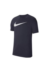 Nike - Męska Koszulka Park DriFIT. Kolor: niebieski. Sport: turystyka piesza