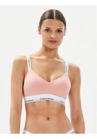 Calvin Klein Underwear Biustonosz bezfiszbinowy 000QF7059E Koralowy. Kolor: pomarańczowy. Materiał: bawełna