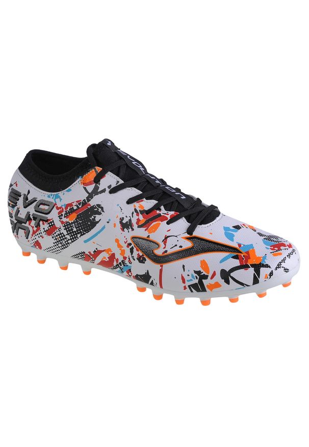 Buty piłkarskie - korki męskie, Joma Evolution 2316 AG. Kolor: biały, wielokolorowy. Sport: piłka nożna
