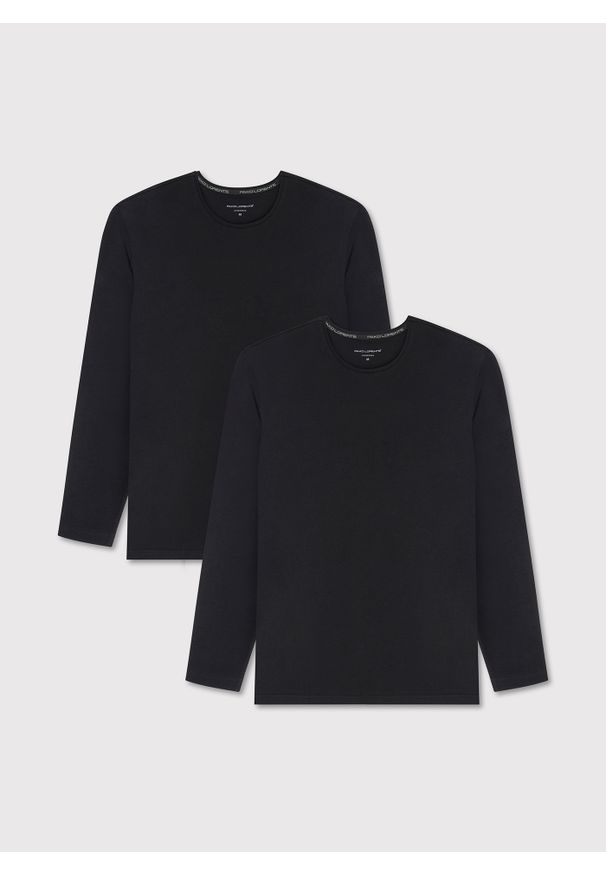 Pako Lorente - PAKO LORENTE – Męski longsleeve w czarnym kolorze, dwupak. Kolor: czarny, biały. Materiał: elastan, bawełna. Długość rękawa: długi rękaw. Długość: długie. Wzór: gładki