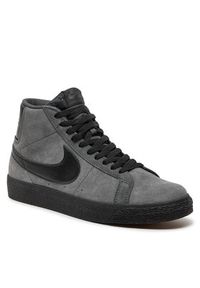 Nike Sneakersy Sb Zoom Blazer Mid FD0731 001 Szary. Kolor: szary. Materiał: zamsz, skóra. Model: Nike Zoom #2