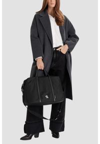Karl Lagerfeld - KARL LAGERFELD Damska torba sportowa Ikon Nylon. Kolor: czarny. Materiał: nylon. Sport: fitness #3