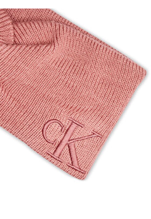 Calvin Klein Opaska materiałowa Monogram Embro K60K612658 Różowy. Kolor: różowy. Materiał: poliester, materiał