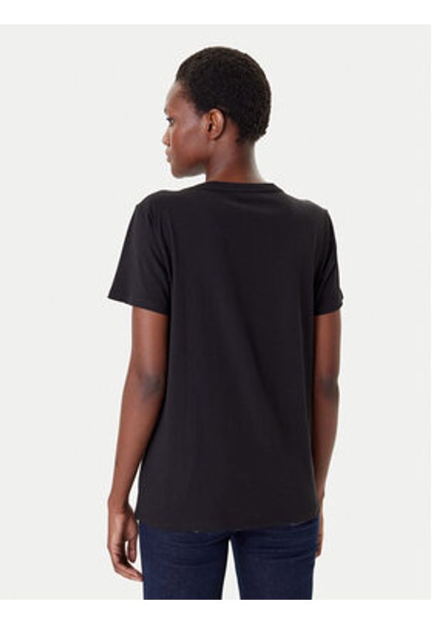 Liu Jo Sport T-Shirt TF5280 JS923 Czarny Regular Fit. Kolor: czarny. Materiał: bawełna. Styl: sportowy