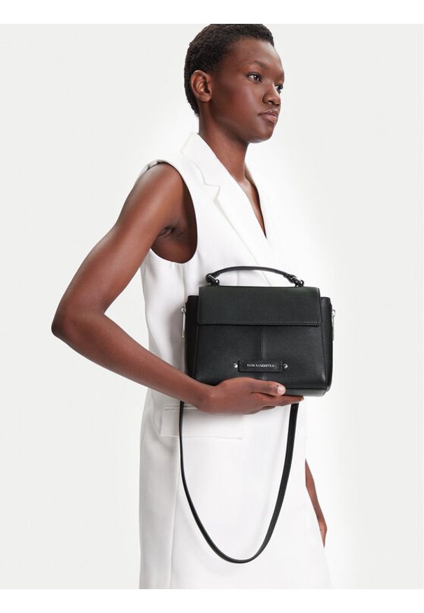 Karl Lagerfeld - KARL LAGERFELD Torebka A3W30338 Czarny. Kolor: czarny. Materiał: skórzane
