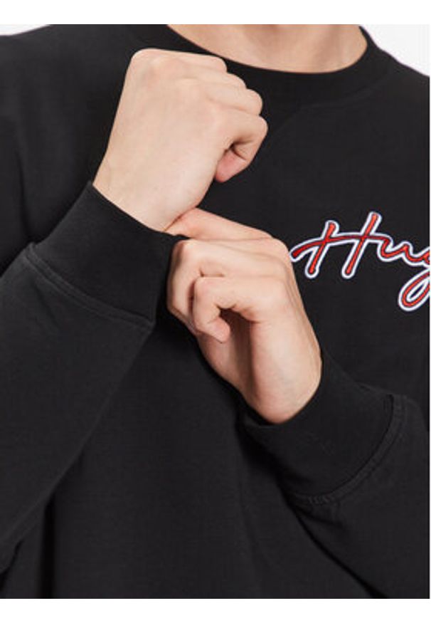 Hugo Bluza Varsity 50490313 Czarny Relaxed Fit. Kolor: czarny. Materiał: bawełna