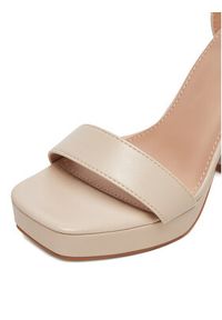 DeeZee Sandały LE601-19 Écru. Kolor: kremowy. Materiał: materiał #6