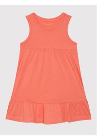 Name it - NAME IT Sukienka codzienna 13200543 Pomarańczowy Regular Fit. Okazja: na co dzień. Kolor: pomarańczowy. Materiał: bawełna. Typ sukienki: proste. Styl: casual