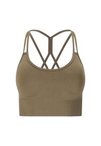 Biustonosz dla kobiet Athlecia Missori V2. Kolor: brązowy, beżowy, wielokolorowy. Sport: fitness #1