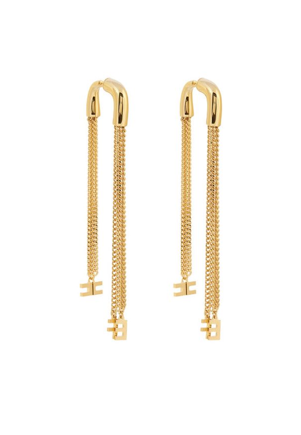 Elisabetta Franchi Kolczyki OR-01A-46E2-V320 Złoty. Materiał: metalowe. Kolor: złoty