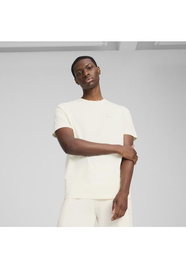 Puma - Męska koszulka Essentials Elevated PUMA No Dye Color Mix. Wzór: aplikacja, haft