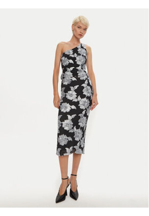 ROTATE Bluzka Darha 1130411206 Czarny Slim Fit. Kolor: czarny. Materiał: syntetyk