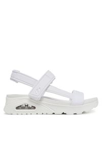 skechers - Skechers Sandały Uno-Summer Stand2 119813/WHT Biały. Kolor: biały. Materiał: materiał