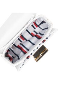 TOMMY HILFIGER - Tommy Hilfiger Torebka Turnlock Micro Laser Cut AW0AW11369 Biały. Kolor: biały. Materiał: skórzane #3